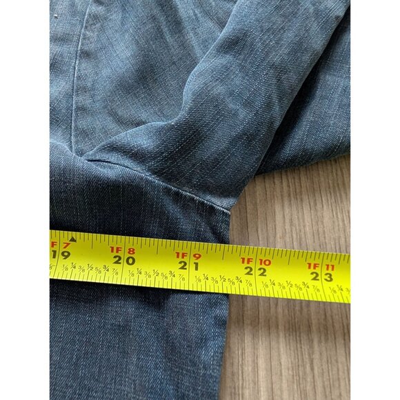 Soft Surroundings Womens Denim Button-Up Shirt L - Picture 7 of 7